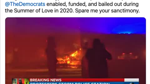 Two Years of riots preceded the Jan6 Protests. Not ONE Democrat condemned them.