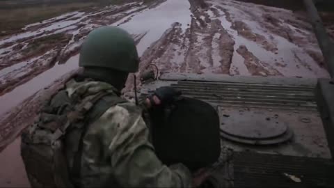 BMP-2 Near The Town Of Bakhmut.