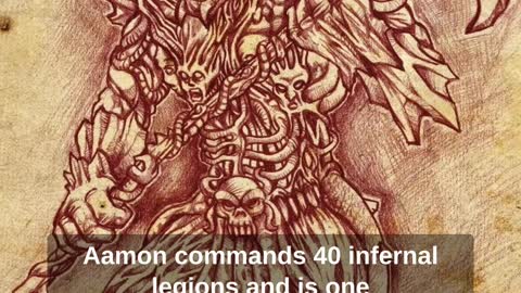 The Demon Aamon Great Marquis Of Hell | Demonology #Shorts | True History