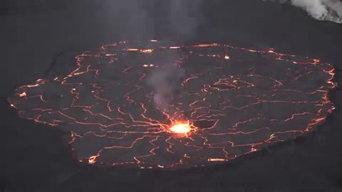2023 timelaps video of lava lake