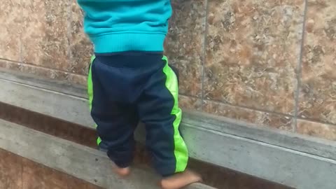 Toddler climbing 2