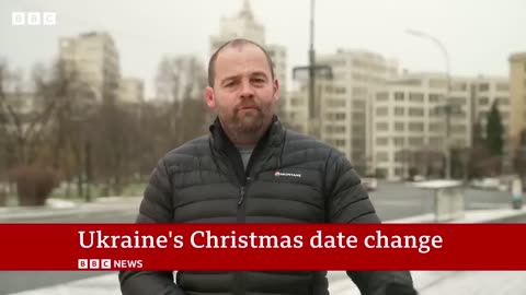Ukraine celebrates Christmas on 25 December for first time