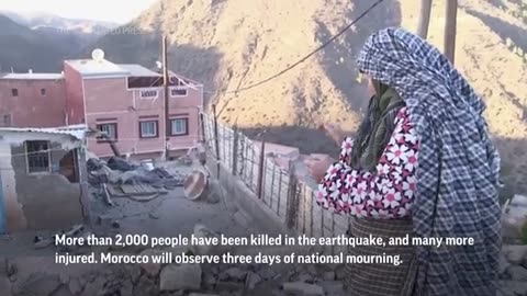 AP Archive - Damage in mountainous Al Haouz Province after Morocco quake