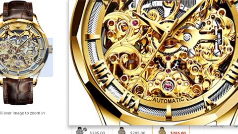OPK Store Swiss Brand Mens Automatic Watch Skeleton Men