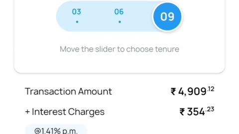 Convert One Card Bill to EMI