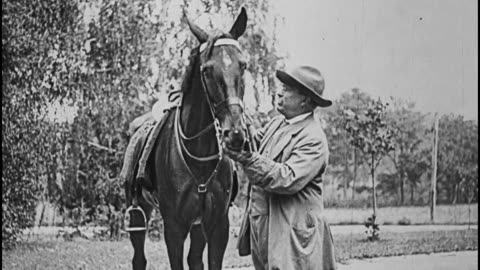 Theodore Roosevelt At Sagamore Hill (1912 Original Black & White Film)