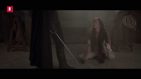 Zorro strips a woman of her sword and her dress | The Mask of Zorro | CLIP