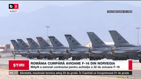 ROMÂNIA CUMPĂRĂ AVIOANE F 16 DIN NORVEGIA_Știri B1_5 nov 2022