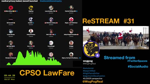 ReStream 31 -- CPSO LawFare in Canada