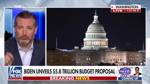 Ted Cruz slams Biden's $5.8Trillion budget for 2023.