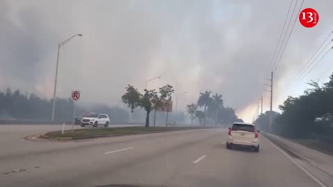 The ongoing forest fire in Florida has led to the evacuation of the population