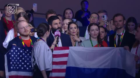 Velmi krásná slova Američana na Světovém festivalu mládeže 2024 v Rusku