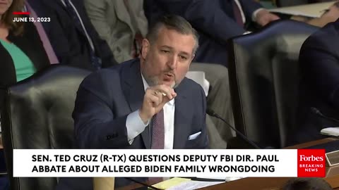 Ted Cruz confronts high-ranking FBI official over allegations of a Biden 'bribery scheme'