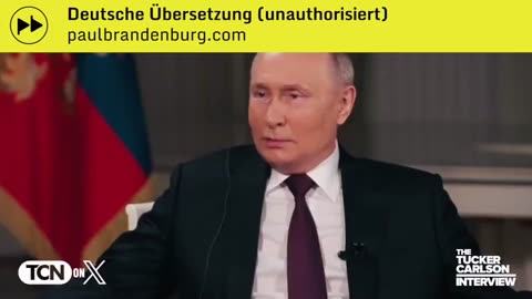 Tucker Carlson interviewt Vladimir Putin - deutsch