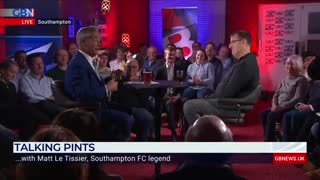 Southampton legend Matt Le Tissier talks about the Government's Covid response with Farage..