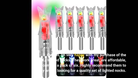 Customer Reviews: XHYCKJ 6PCS S Led Lighted Nocks for Arrows with .244"/6.2mm Inside Diameter,S...