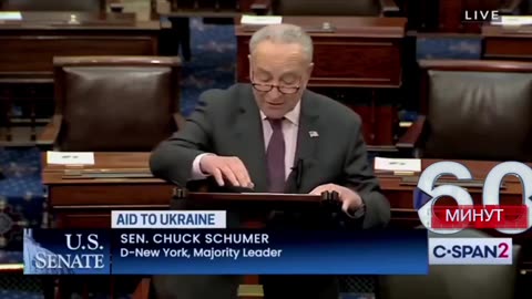 US Senate Majority Leader Chuck Schumer demands a continuation of the war
