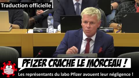 Vaccins l'ÉNORME AVEU de Pfizer au parlement européen !