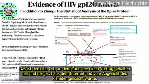 HIV Viren in den Spike Proteinen der Impfung