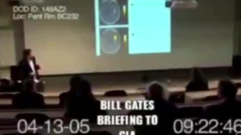 SHOCKING video of Bill Gates Briefing the CIA in 2005