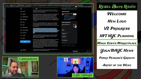 Rebel Ants Radio | 055 -NFT News, NFT NYC & V2 Planning