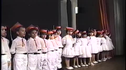 Festa de encerramento do colégio Externato Jardim da Glória 1989