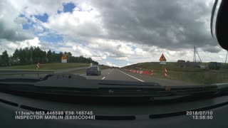 Car Flips Multiple Times on Russian Highway