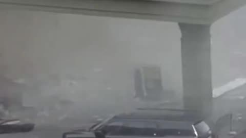 Footage after possible gas explosion in Fort Worth Texas