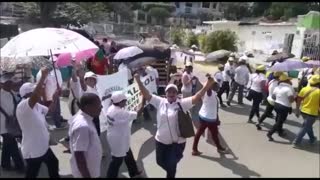 Marcha de los trabajadores en Cartagena