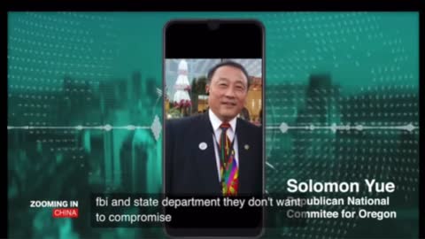 Solomon Yue the Republican national Committee of Oregon knows there is a 2nd Chinese defector