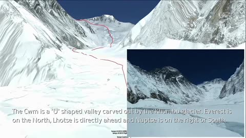 Mount Everest base camp to summit in 3D