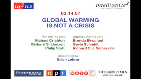 IS THERE A CLIMATE CRISIS? Great insight into this Question