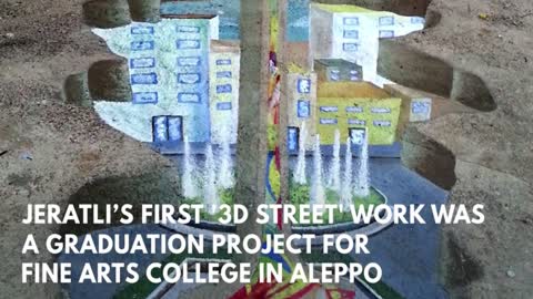 3D street artist Ahmad Jeratli told Newsweek that the 3D