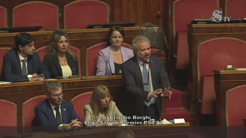 🔴Sen. Claudio Borghi in Aula in merito alle comunicazione del Pres. Meloni in vista del Consiglio UE