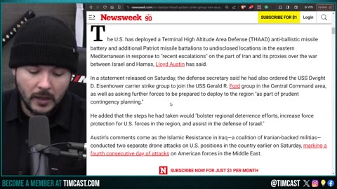 US Prepares For WAR WITH IRAN, WW3, Deploys THAAD Missile System, Surges 19k Troops To Israel & Gaza