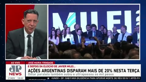 Ações argentinas disparam em mais de 20%