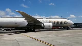 Emirates flight EK772 touched down on Cape Town soil