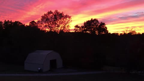 Sunset over the TN Cup Ranch