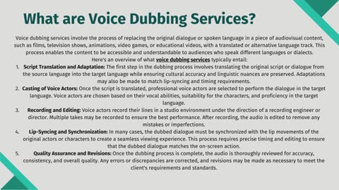 Voice Dubbing Services: Bringing Your Content to a Global Audience