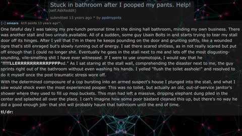 Stuck in Bathroom after I Pooped My Pants! HELP! | AskReddit