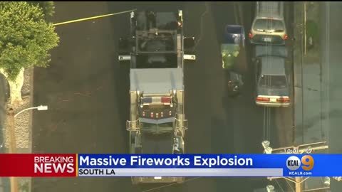 ILLEGAL FIREWORKS BLOW UP