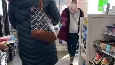 MASK WARS: Obese Woman Freaks Out On Child For No Mask