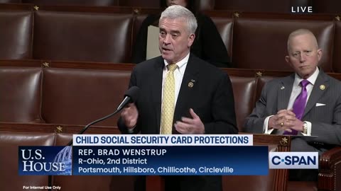 Wenstrup Delivers Remarks in Favor of the Social Security Child Protection Act