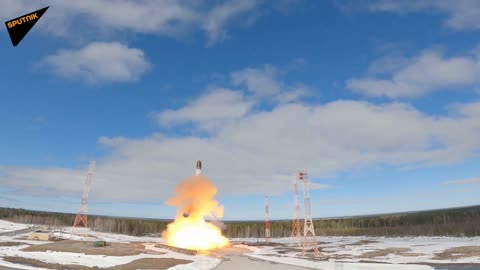 The Russian Defense Ministry reveals high-quality footage of the Sarmat missile launch