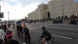 Cyclist Witnesses Car Roll Over