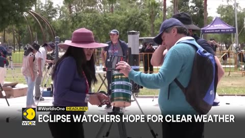 Eclipse watchers hope for clear weather | Iraq to send 10 mn litres of fuel to Gaza | WION Headlines