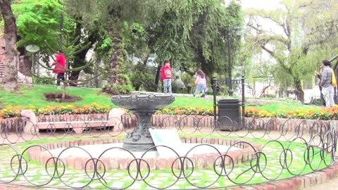 Santa Lucia park hill and park in Santiago, Chile