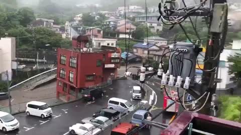 Devastating landslide in Atami, Japan 熱海市伊豆山の土石流