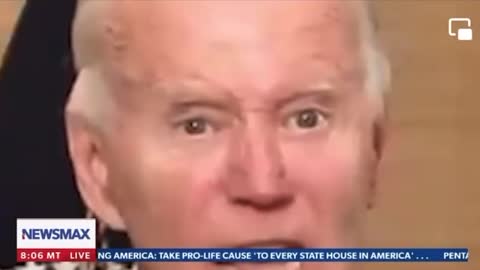 Biden goes 33 seconds without blinking once… Robot? 🤖