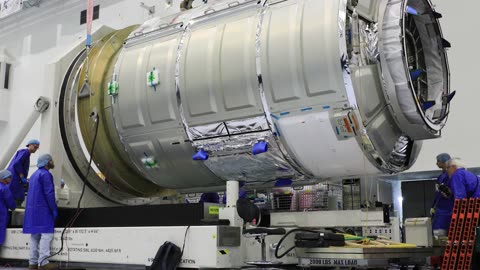 Northrop Grumman Cygnus Pressurized Cargo Module Lift (NG-20)